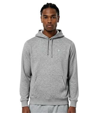 Volcom Men’s Grey Hooded Pullover Sweatshirt